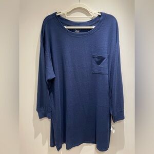 Jenni Navy Blue Sleep Shirt